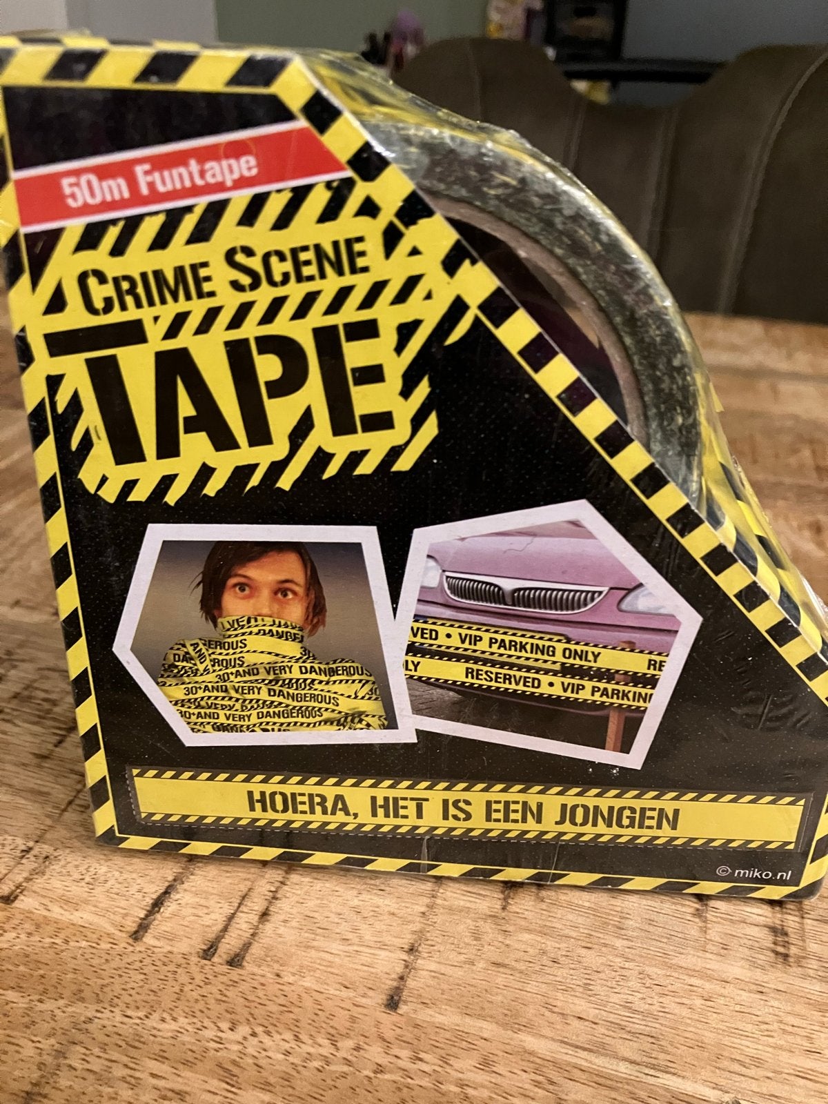 Geboorte versiering jongen - 50m lint, Ophalen of Verzenden, Nieuw, Versiering, Geboorte of Huwelijk