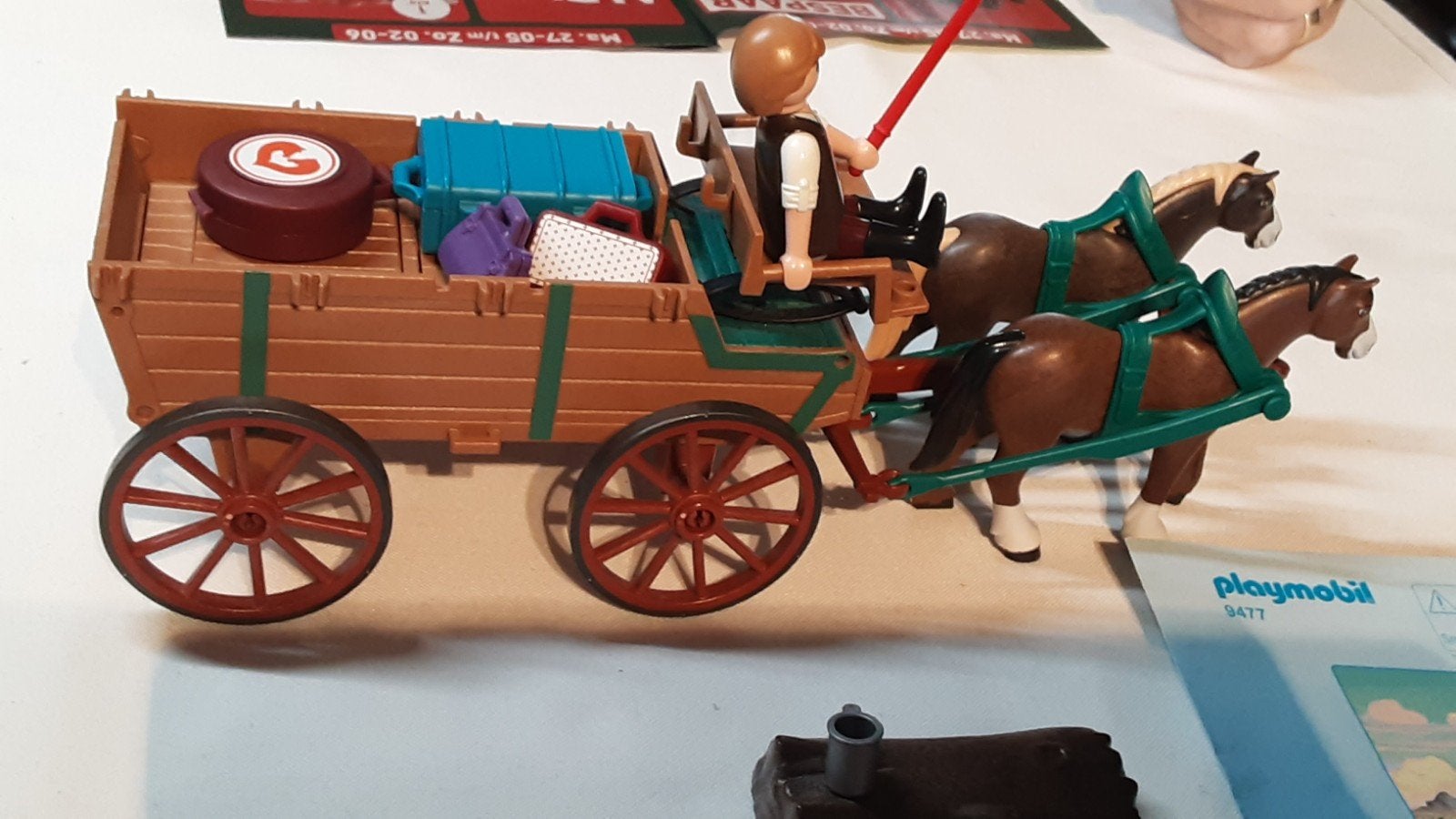 9477 Lucky's vader met hooiwagen, Kinderen en Baby's, Speelgoed | Playmobil, Complete set, Voertuig, Ophalen of Verzenden, Zo goed als nieuw