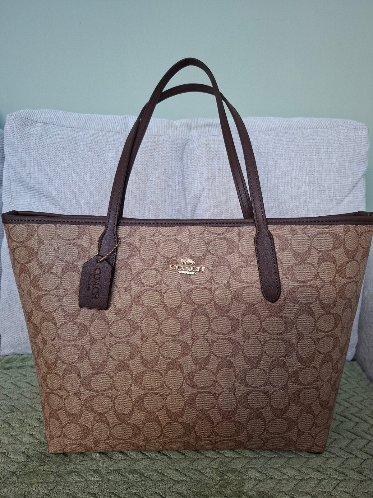 Coach Shopper Tas, Sieraden, Tassen en Uiterlijk, Ophalen, Zo goed als nieuw, Bruin, Shopper