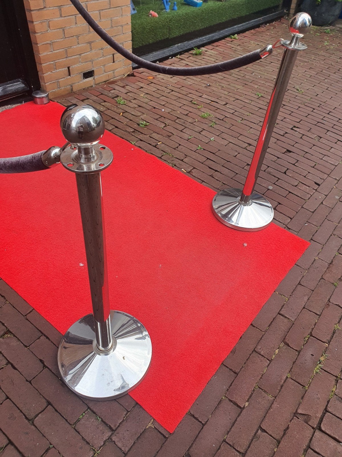 afzetpalen zonder de loper 2 keer palen met koort - Perfect, Ophalen, Gebruikt, Versiering, Overige