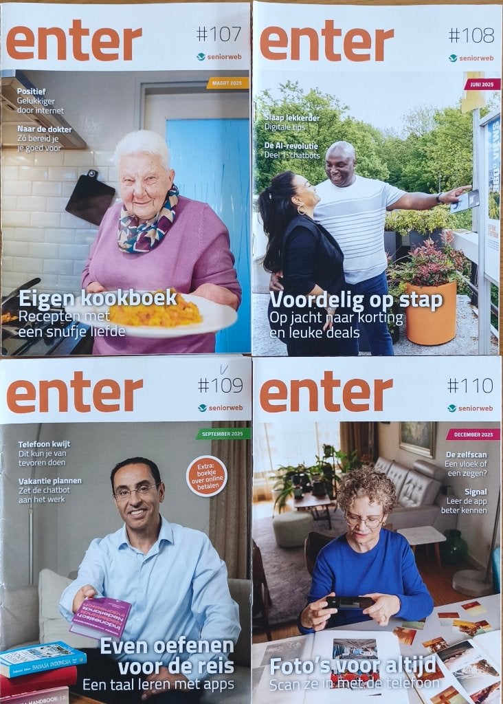 TIJDSCHRIFT : ENTER 2025 (gebruik pc, laptop en smartphone), Ophalen of Verzenden, Zo goed als nieuw, Overige typen