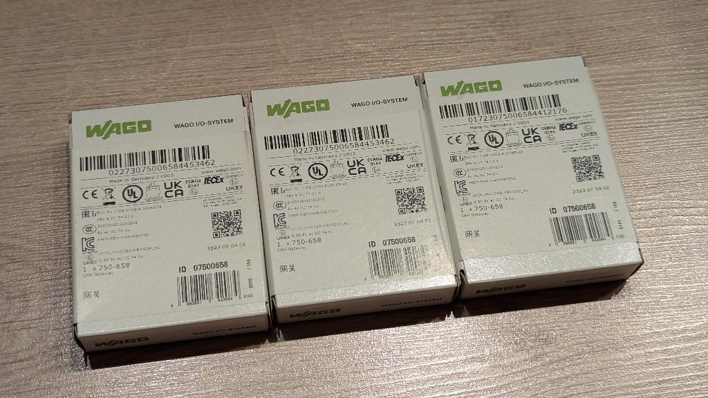 3 stuks WAGO I/O-SYSTEM CAN Gateway 750-658 nieuw, Hobby en Vrije tijd, Ophalen of Verzenden, Nieuw
