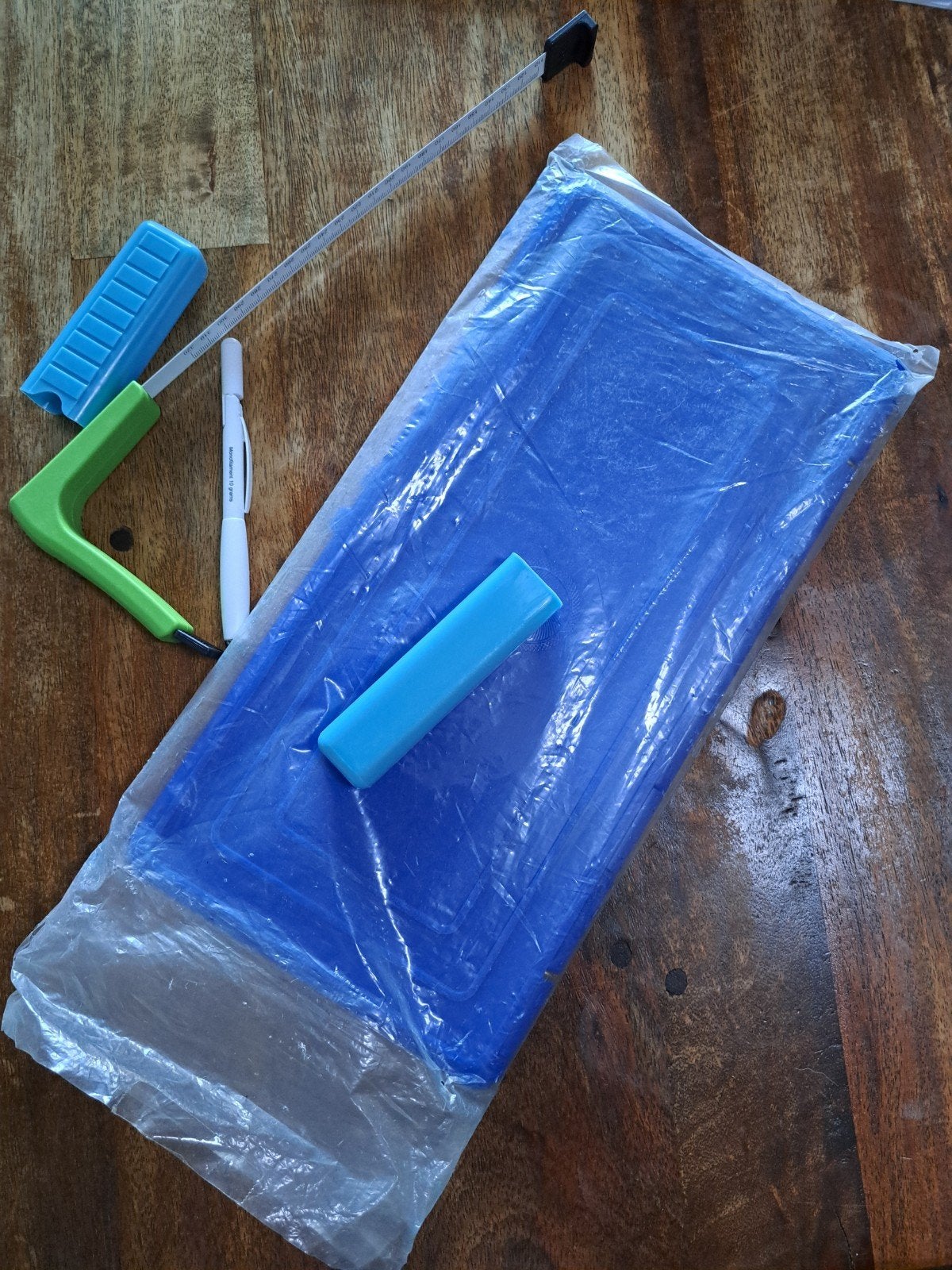 blauwdrukraam ,monofilament en binnenschoenmeter., Ophalen of Verzenden, Gebruikt