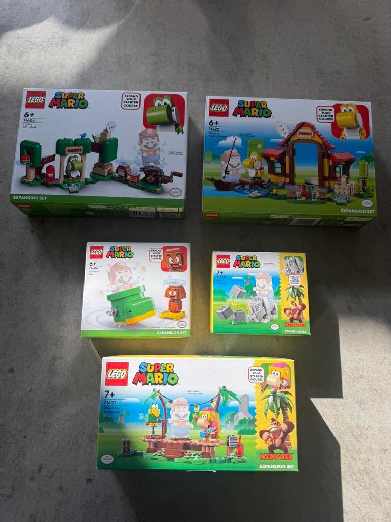Lego mario uitbreiding diverse nieuw in doos, Kinderen en Baby's, Speelgoed | Duplo en Lego, Ophalen of Verzenden, Zo goed als nieuw