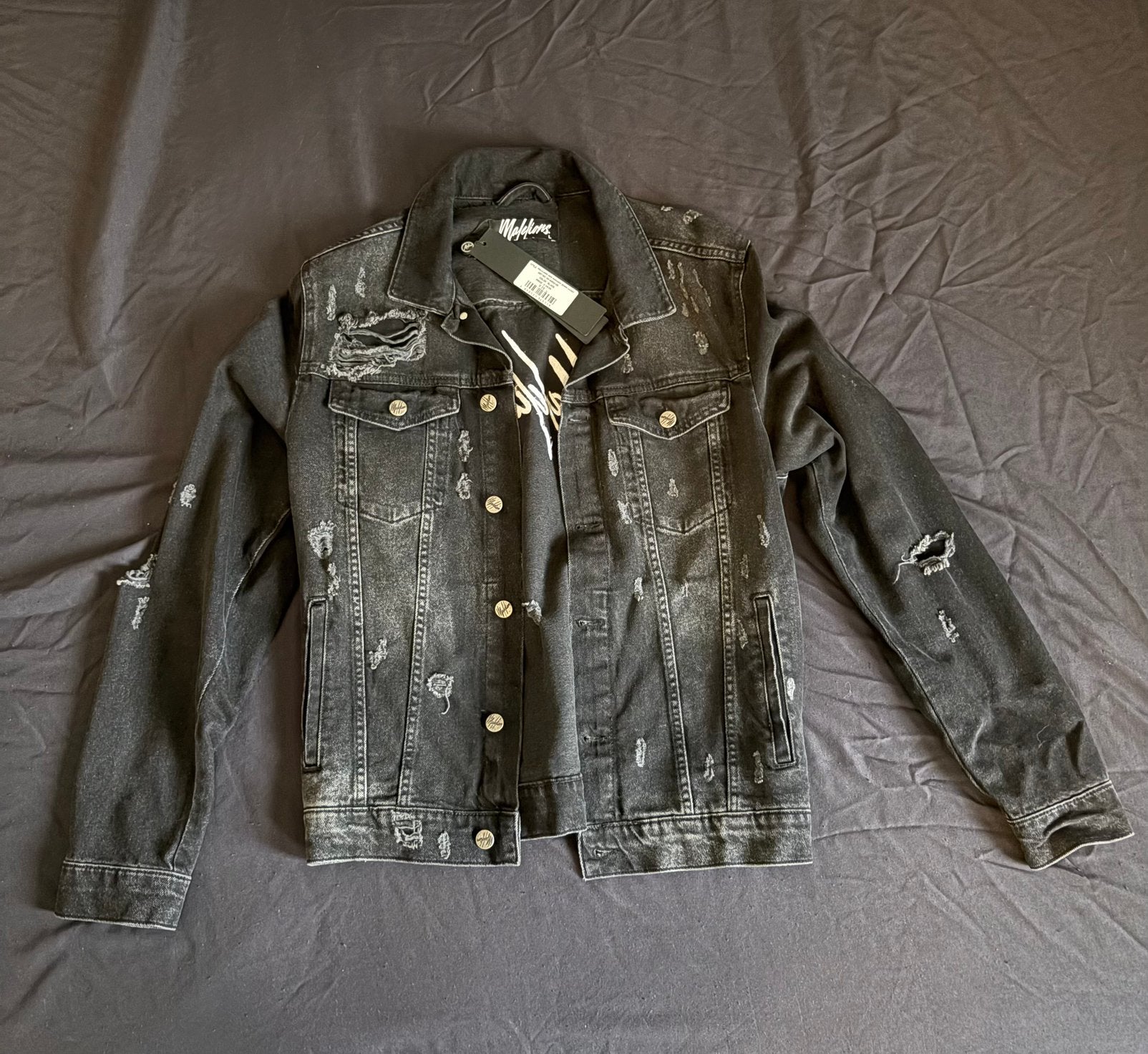Malelions Men Denim Jacket - Maat L, Verzenden, Nieuw, Maat 52/54 (L), Zwart