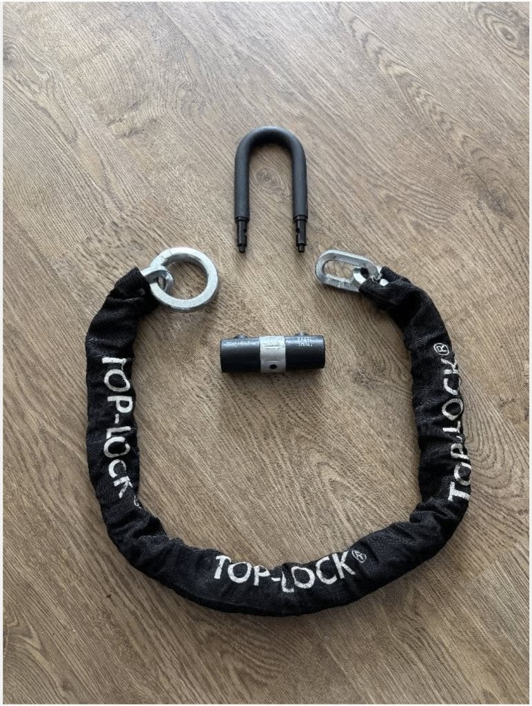 Top-Lock Moped Lock, Fietsen en Brommers, Fietsaccessoires | Fietssloten, Ophalen, Zo goed als nieuw, Kettingslot