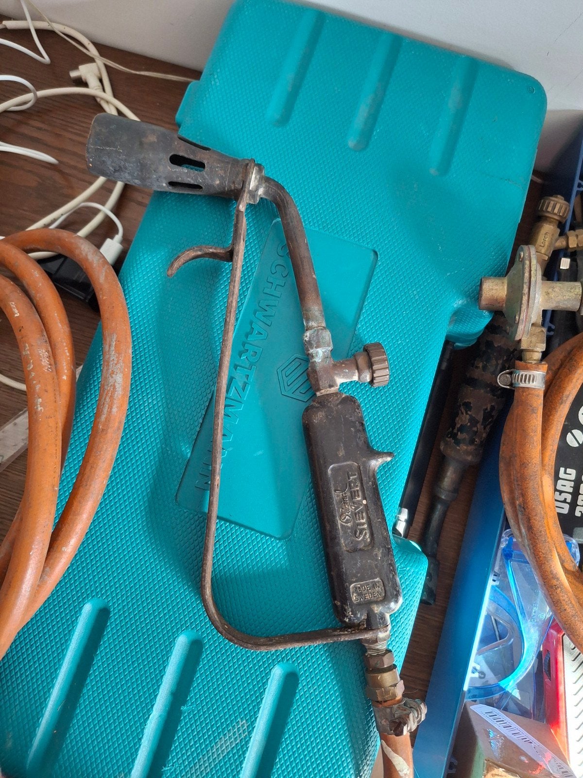 Sievert onkruidbrander met gasfles en slang, Doe-het-zelf en Verbouw, Ophalen of Verzenden, Gebruikt, Overige typen, Overige merken