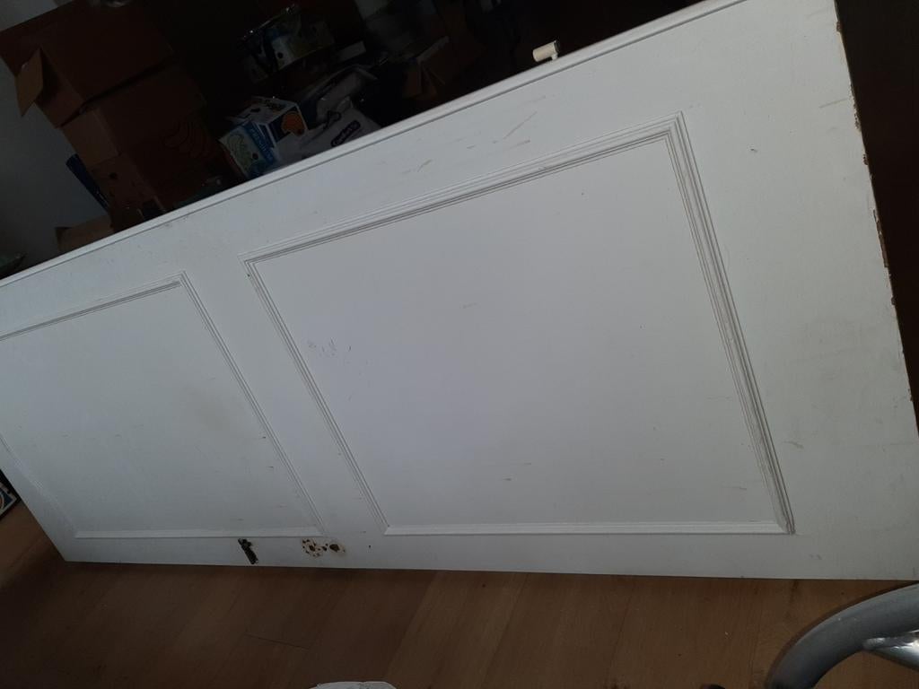 Houten deur, Doe-het-zelf en Verbouw, Deuren en Horren, Ophalen of Verzenden, Binnendeur, 200 tot 215 cm