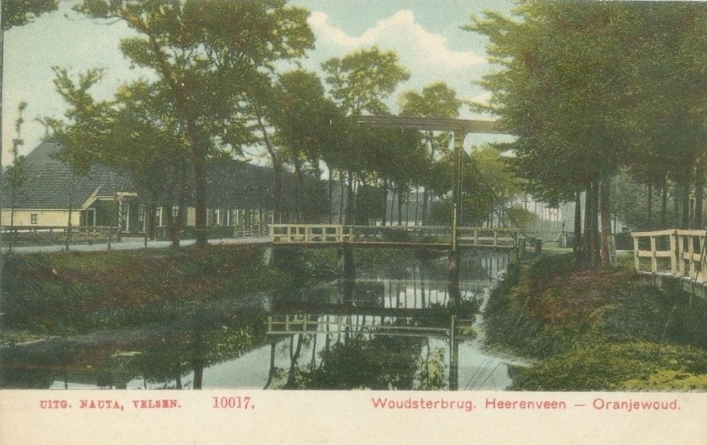 De Knipe; Woudsterbrug - niet gelopen., Ophalen of Verzenden, Voor 1920, Ongelopen, Friesland