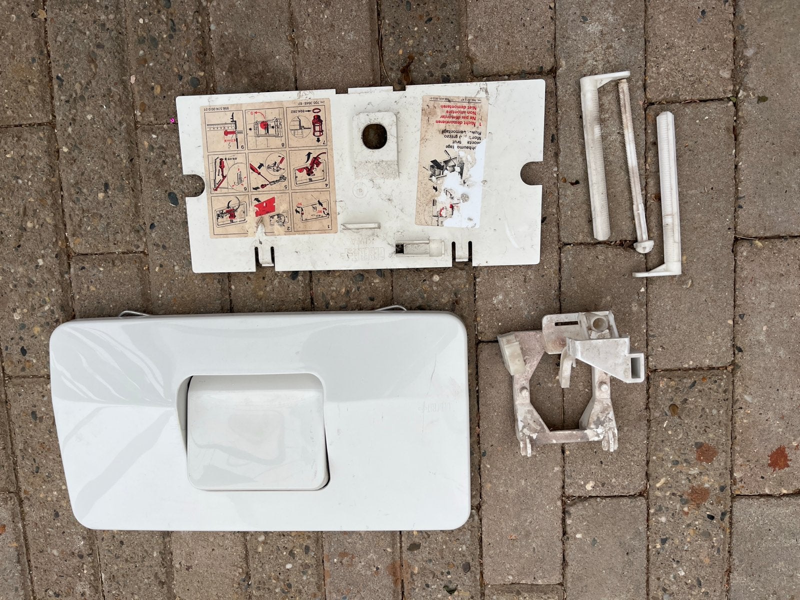Geberit Sigma 20 bedieningsplaat voor toilet, Ophalen, Gebruikt, Toilet