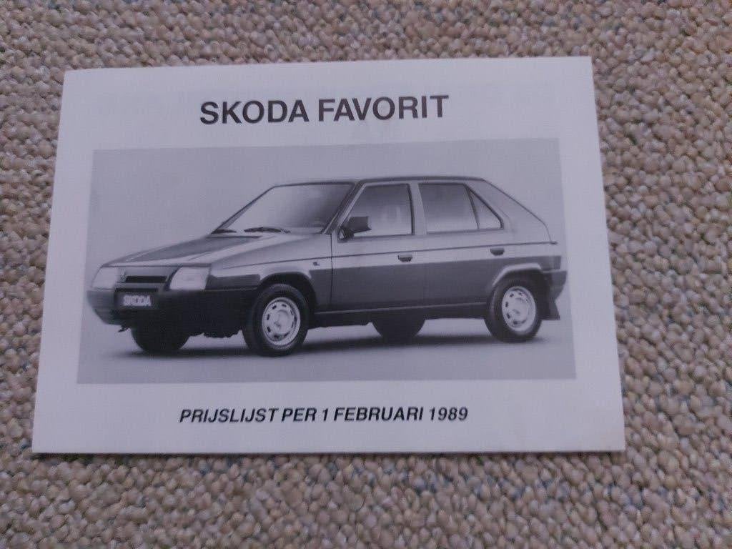 Prijslijst Skoda Favorit, Ophalen of Verzenden, Zo goed als nieuw, Overige merken
