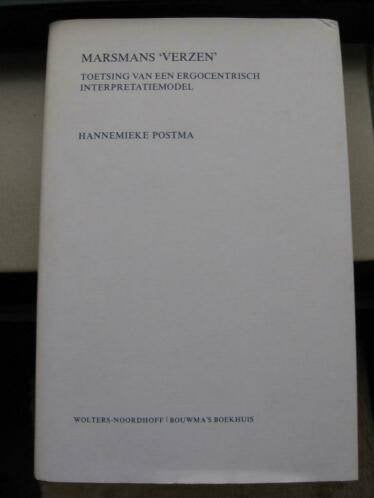Hannemieke Postma - Marsmans 'Verzen', Gelezen, Niet van toepassing, Hannemieke Postma, Ophalen of Verzenden