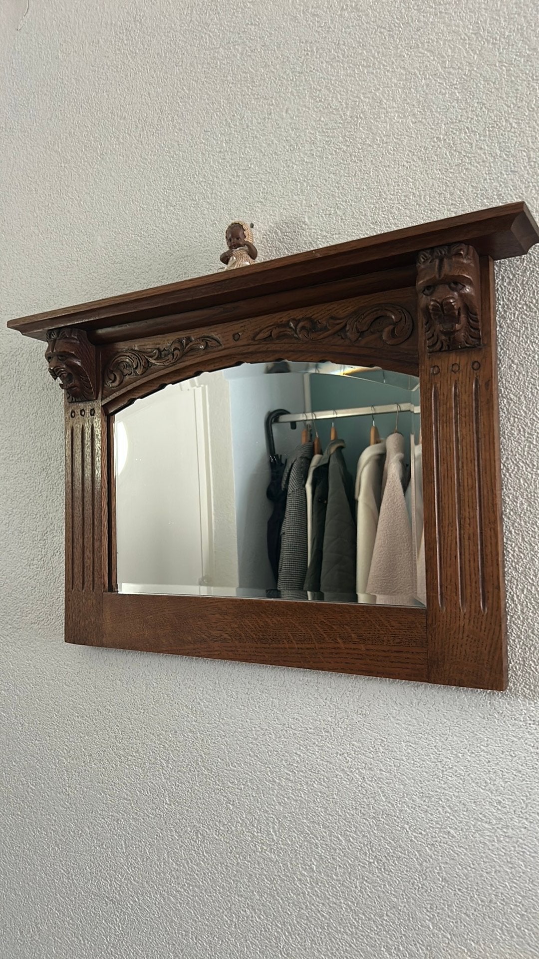 Mooie vintage spiegel, Ophalen of Verzenden, Rechthoekig, Minder dan 50 cm