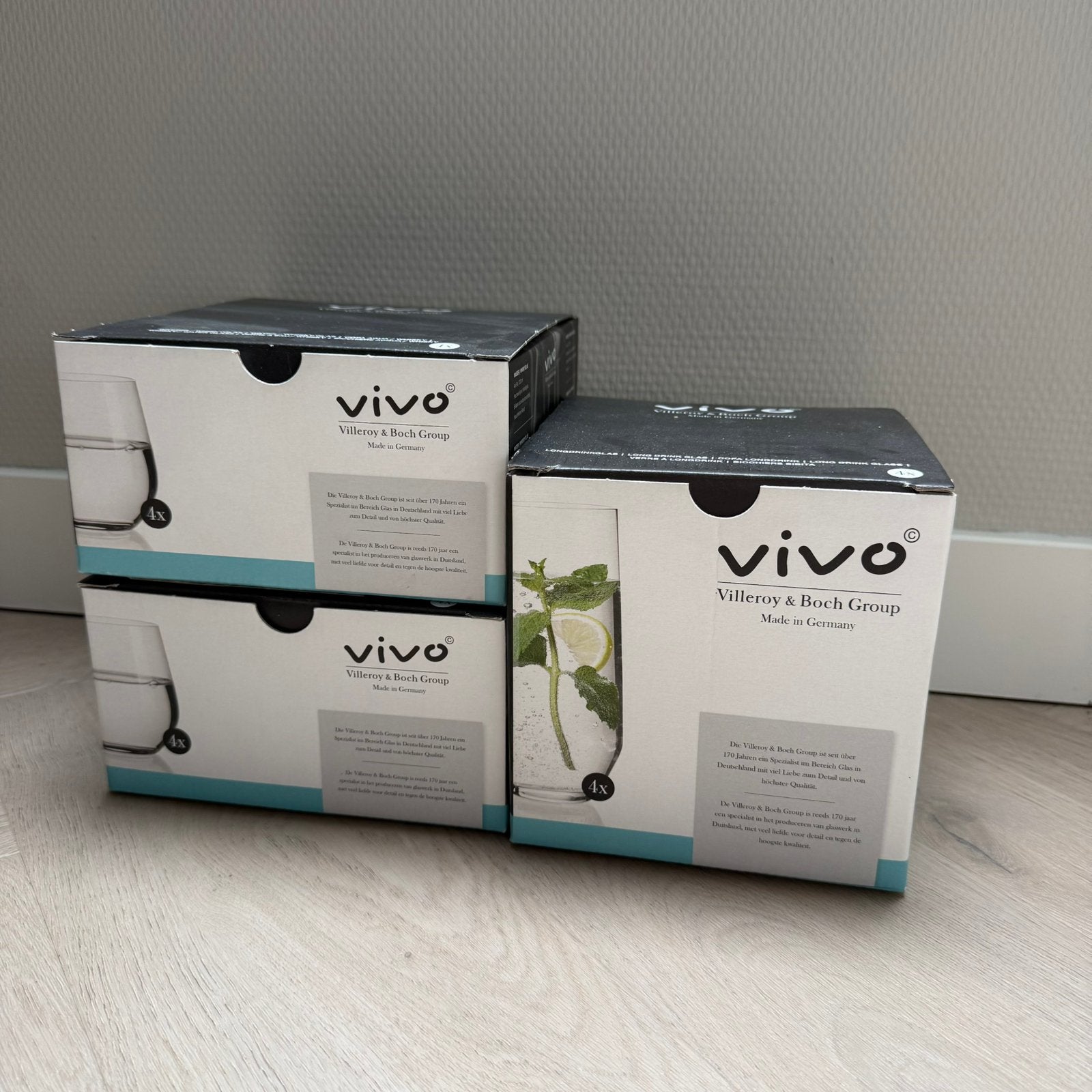 Nieuwe Vivo Glazen Villeroy & Boch waterglazen long drink, Glas of Glazen, Villeroy & Boch, Nieuw, Ophalen of Verzenden