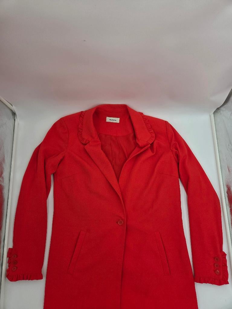 Modström blazer rood – maat S – classy / chic jas, Kleding | Dames, Ophalen of Verzenden, Zo goed als nieuw, Lange mouw, Maat 36 (S)