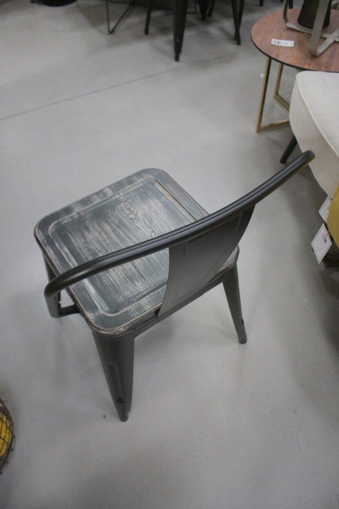 Partij eetkamerstoelen metaal hout Tolix stapelbaar horeca, Ophalen, Zwart, Nieuw, Vijf, Zes of meer stoelen
