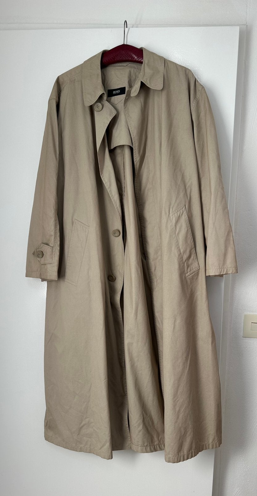 huggo boss heren trenchcoat jas, Ophalen of Verzenden, Zo goed als nieuw
