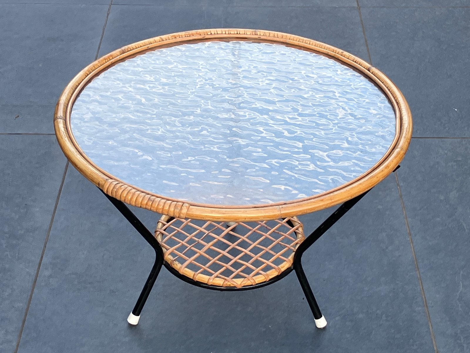 Rohé Noordwolde salontafel bijzettafel tafeltje jaren 60, Ophalen, Gebruikt, 50 tot 100 cm, 50 tot 100 cm