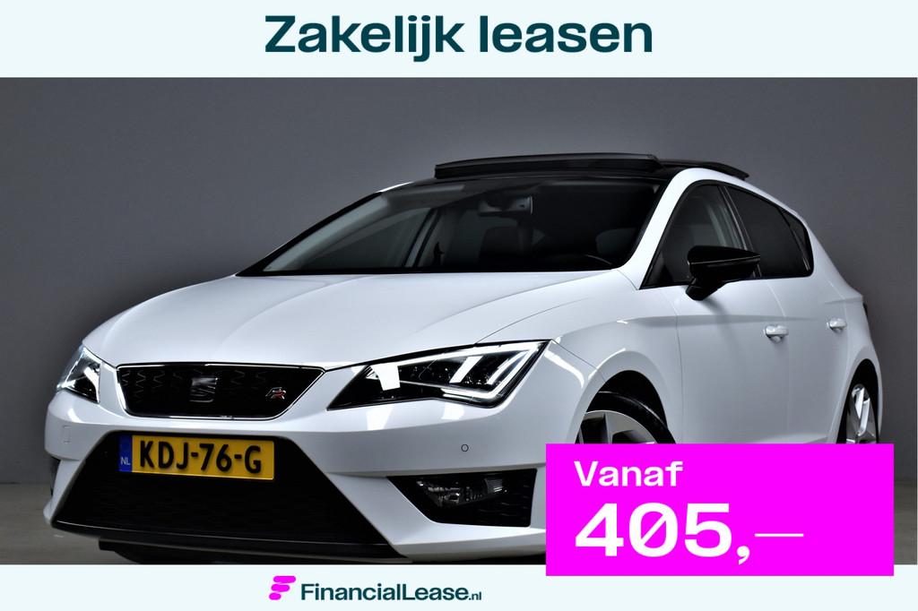 SEAT Leon 1.8 TSI 180pk FR 1e Eig. Pano/Led/H.Leer/Climate/P, Voorwielaandrijving, Gebruikt, 4 cilinders, Leder en Stof