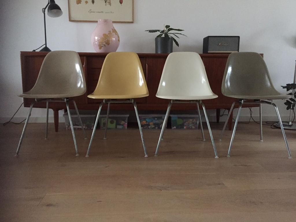 Eames herman miller fiberglas stoelen, Ophalen of Verzenden, Zo goed als nieuw
