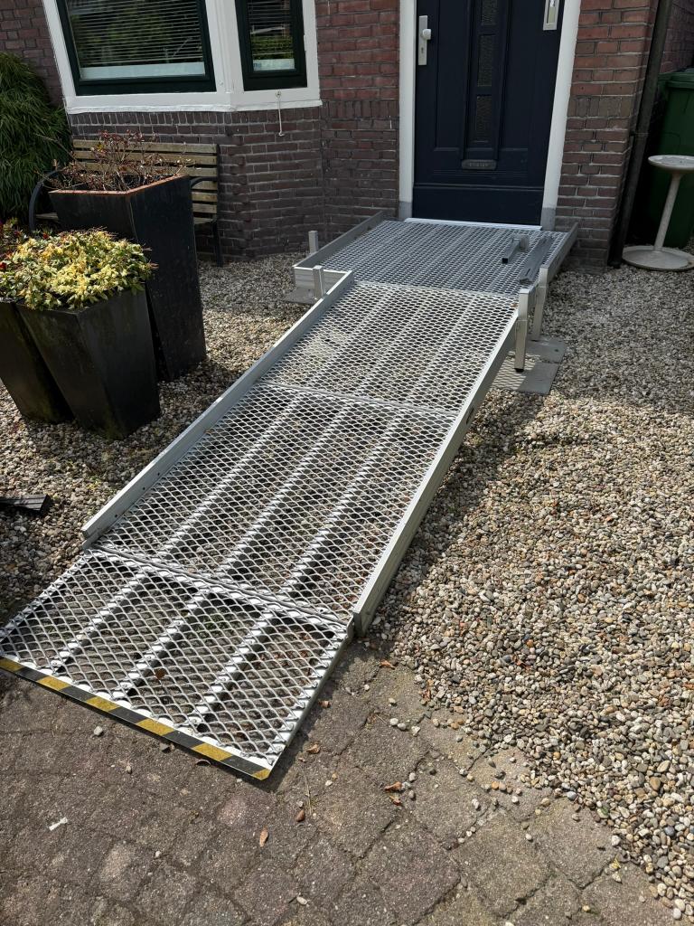 Drempelhulp, oprit rolstoel rollator, Ophalen, Lichtgewicht, Zo goed als nieuw