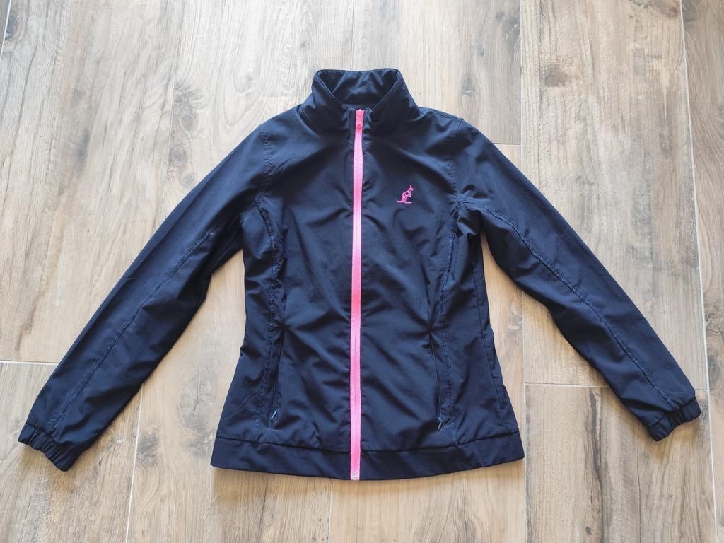 Australian jasje gabber 90s zwart/blauw met roze rits, Blauw, Ophalen of Verzenden, Gedragen, Australian