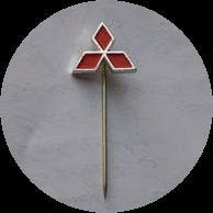 MITSUBISHI logo speldje, Ophalen of Verzenden, Zo goed als nieuw, Transport, Speldje of Pin