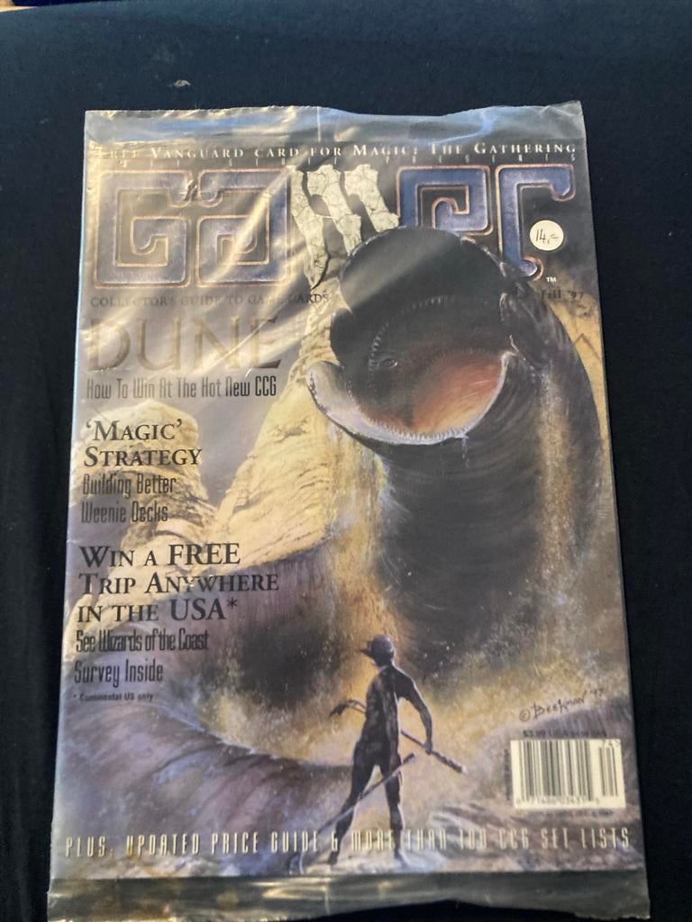 Gamer Magazine Fall 1997 + Magic Vanguard Kaart - Sealed, Ophalen of Verzenden, Zo goed als nieuw, Boek of Catalogus