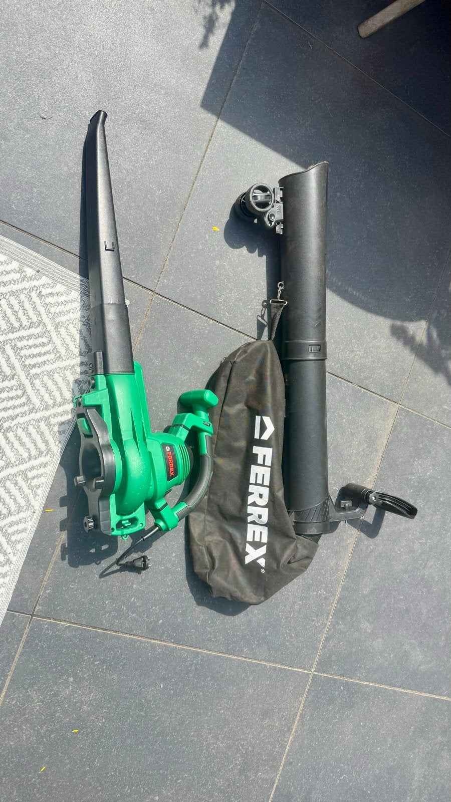 Ferrex Bladblazer/Bladzuiger, Ophalen, Gebruikt, Handgedragen, Met opvangzak