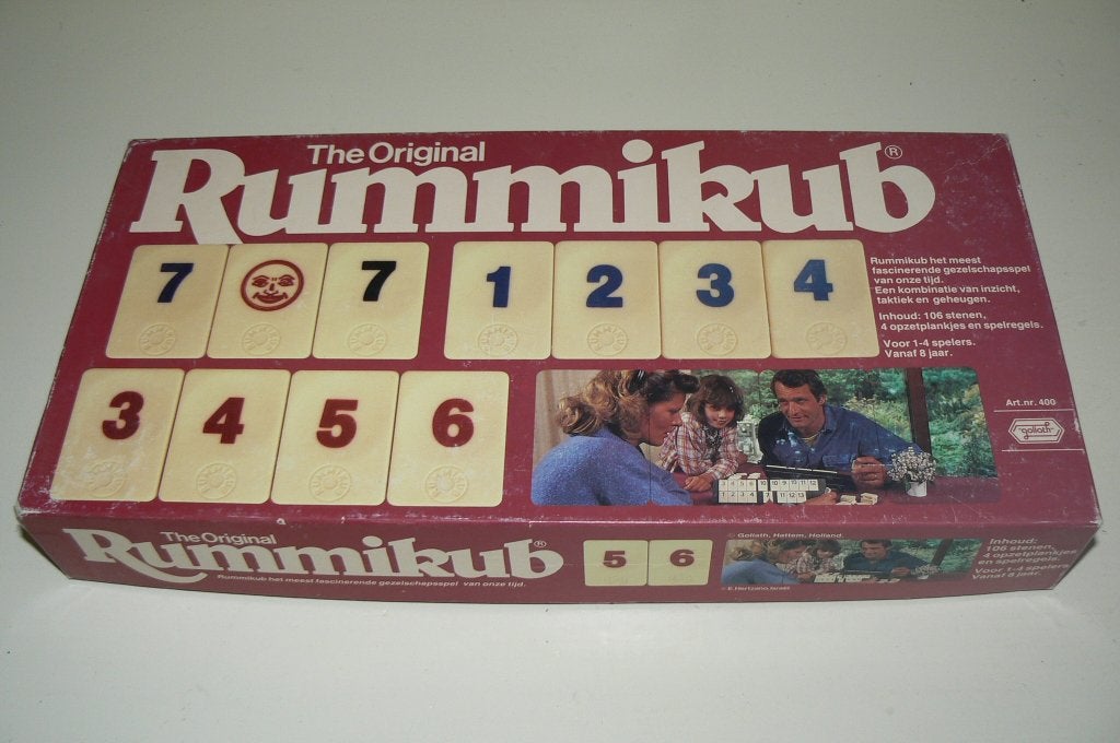 The Original Rummikub art.no. 400 Goliath grote stenen, Hobby en Vrije tijd, Gezelschapsspellen | Overige, Een of twee spelers