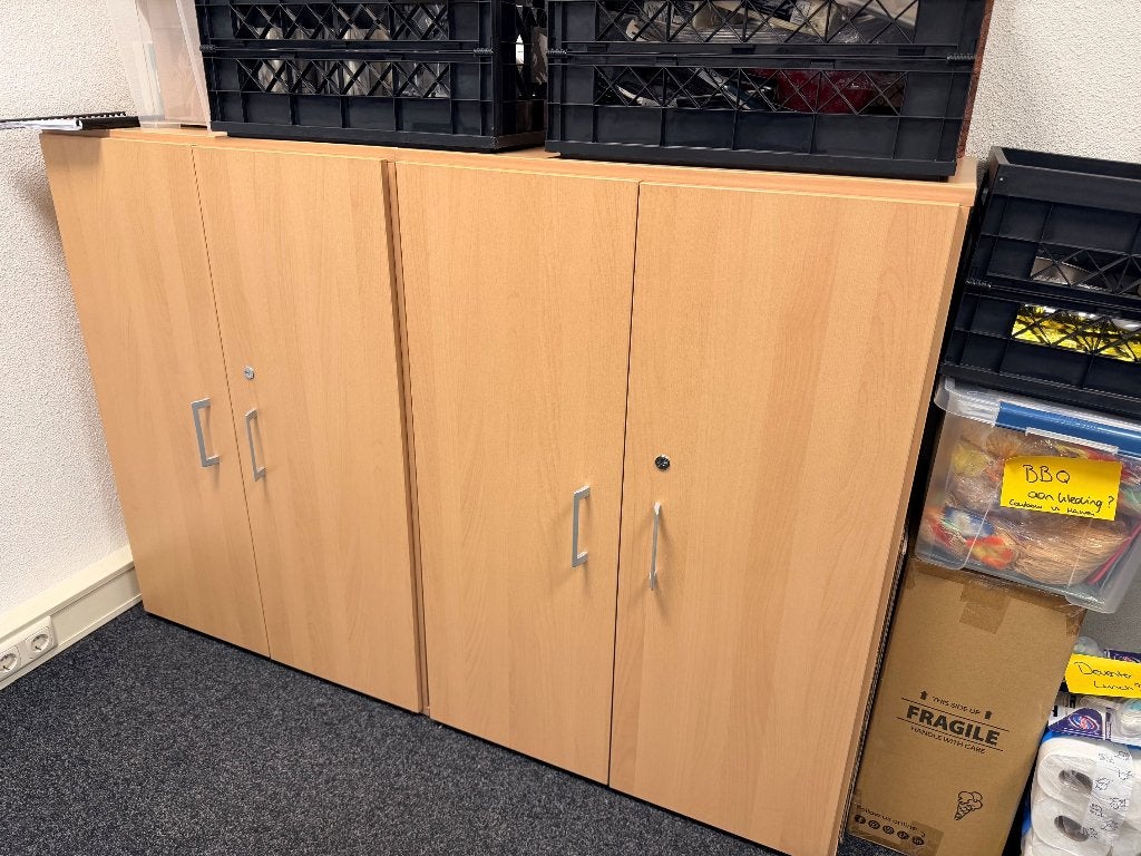 Archiefkast laag, 2 deuren + legplanken (110x80x44cm), Ophalen, Gebruikt, Eikenhout, 50 tot 100 cm