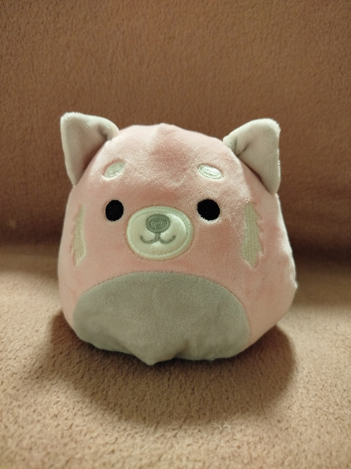 Squishmallow 2-in-1 omkeerbare knuffel roze/grijs, Ophalen, Overige karakters, Overige typen, Zo goed als nieuw