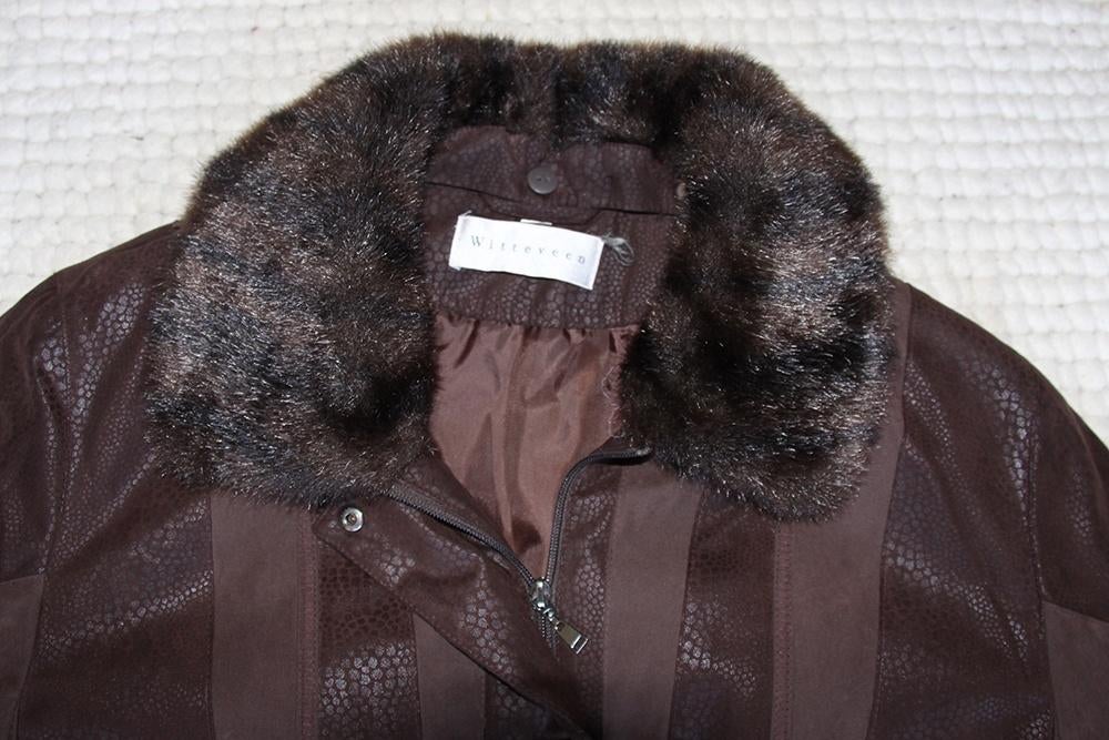 Mooie Witteveen Jas (XL) € 40,-, Kleding | Dames, Bruin, Maat 46/48 (XL) of groter, Nieuw, Ophalen of Verzenden
