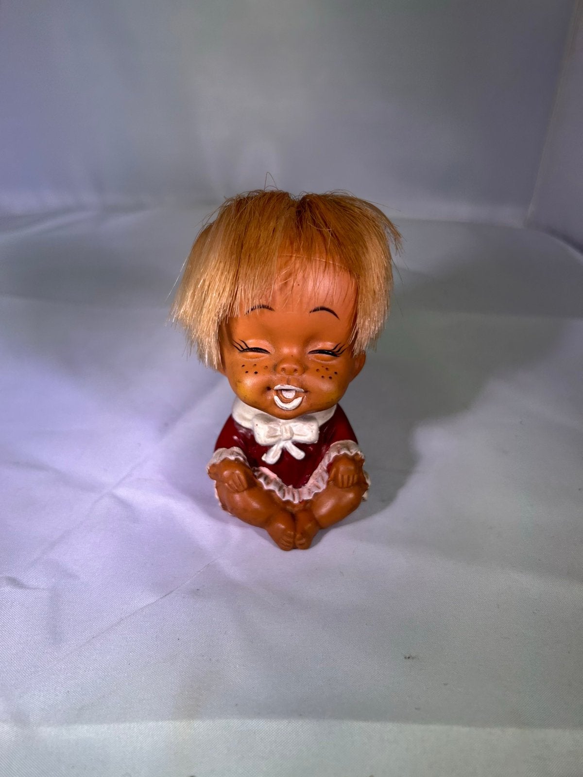 Vintage Iwai Moody-Cutie 1974 uit Korea, Verzamelen, Poppen, Ophalen, Zo goed als nieuw, Babypop