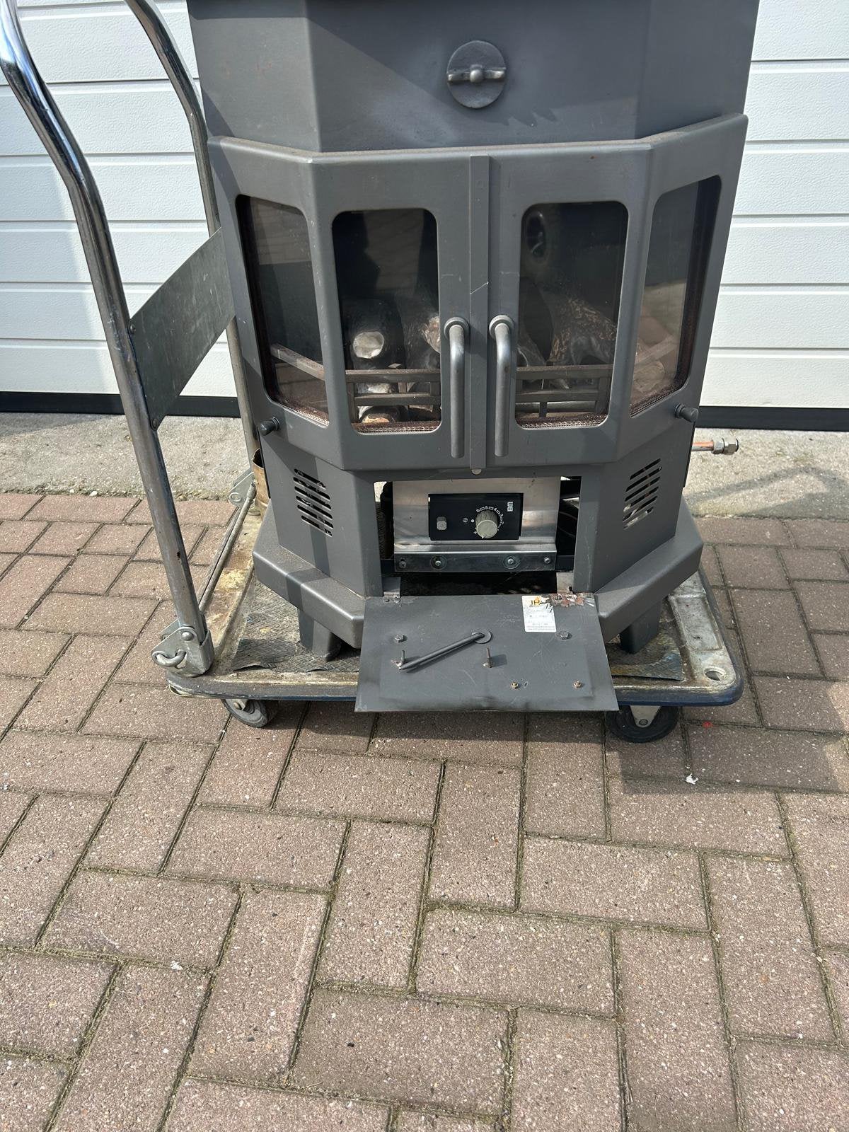 Kachel op gas, Huis en Inrichting, Ophalen, Gebruikt, Gas, Vrijstaand