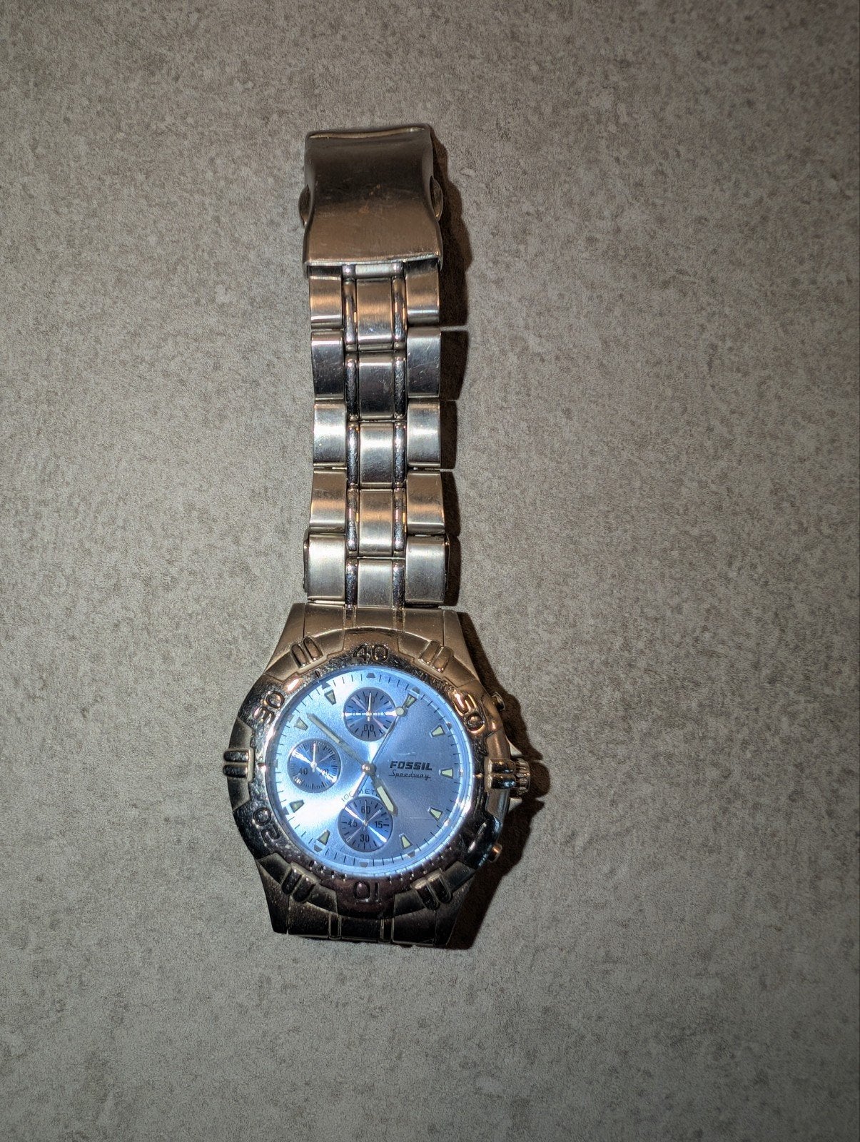Fossil Speedway herenhorloge - Gebruikt, staal, Overige merken, Staal, Gebruikt, Staal