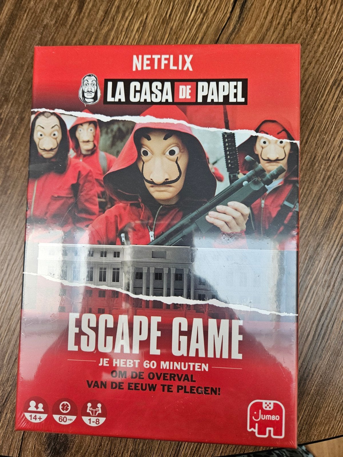 La Casa de Papel Escape Game - Nieuw in doos, Vijf spelers of meer, Ophalen of Verzenden, Nieuw, Jumbo
