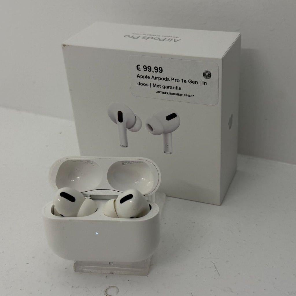 Apple Airpods Pro 1e Gen | In doos | Met garantie, Bluetooth, Dordrecht@usedproducts.nl, Toulonselaan 72, Ophalen of Verzenden