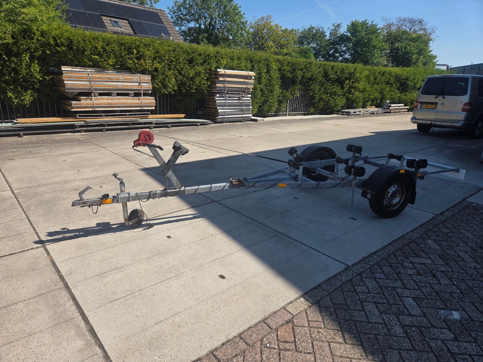 boot kanteltrailer tot 5 meter. compleet!, Watersport en Boten, Boottrailers, Ophalen, Gebruikt, Minder dan 6 meter, Kantelbaar