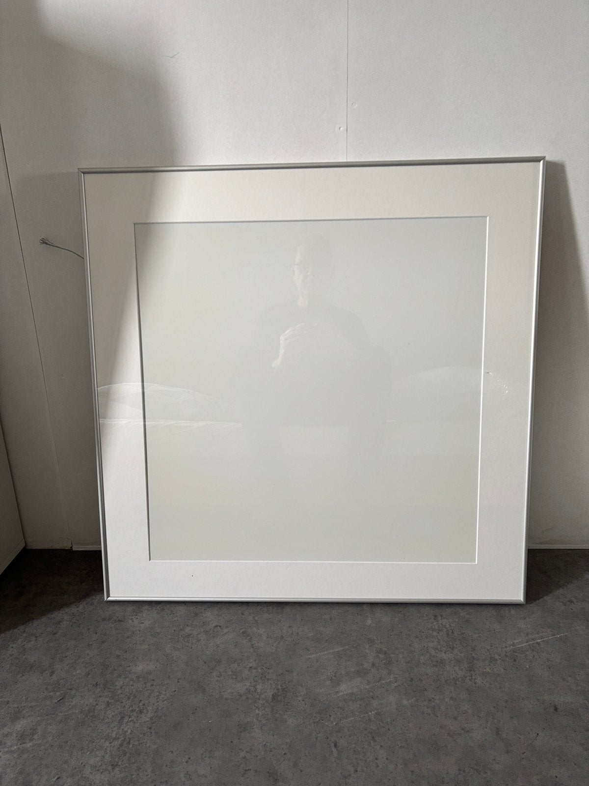 Mooie aluminium wissellijst 80x80 met passe-partout, Huis en Inrichting, Woonaccessoires | Lijsten, Ophalen, Gebruikt, Met passe-partout