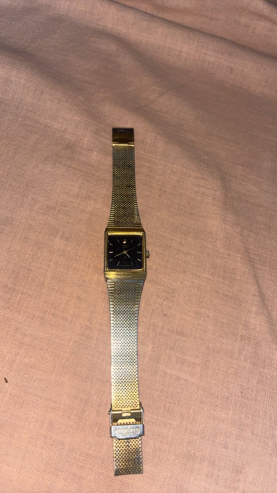 Vintage Citizen Quartz horloge, Ophalen of Verzenden, Gebruikt, Staal, Citizen