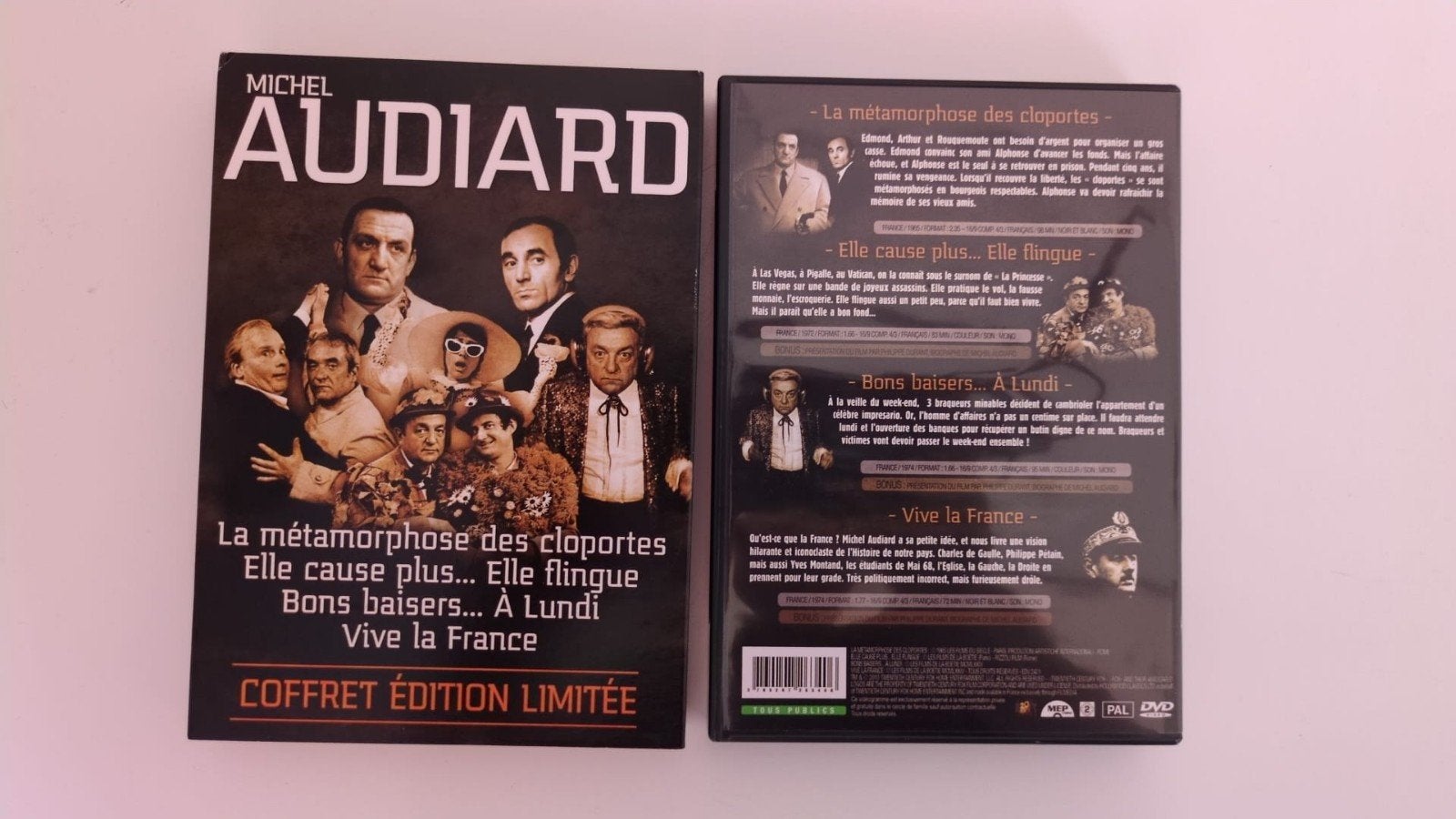 Michel Audiard - Coffret Édition Limitée (4 DVD), Nederlands, Ophalen of Verzenden, Zo goed als nieuw, Inclusief doosje