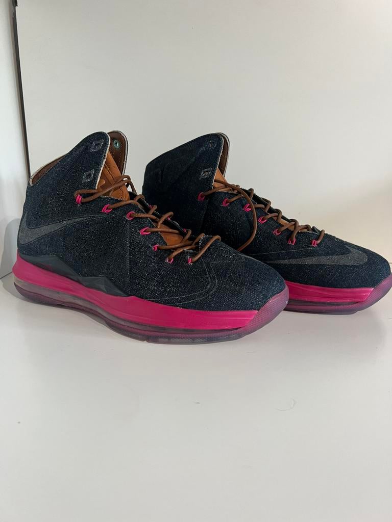 Nike LeBron 10 Denim, Blauw, ., Sportschoenen, Nieuw