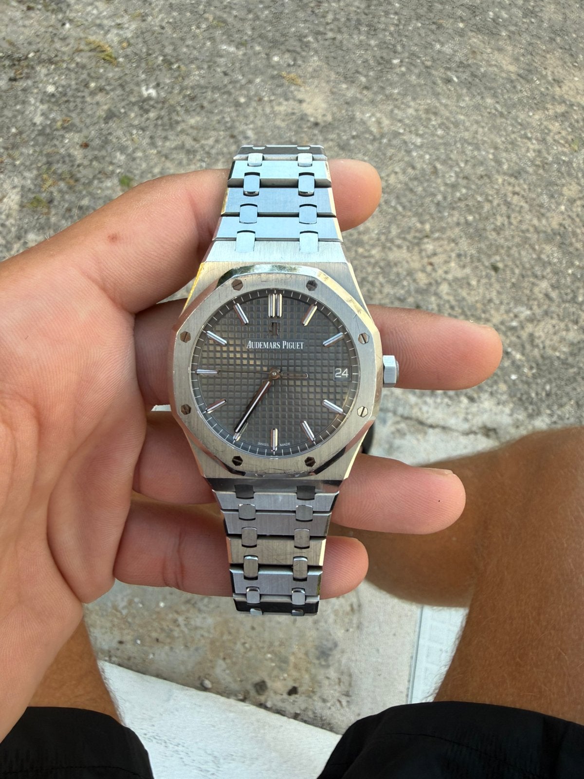 Audemars Piguet Royal Oak 15500ST Staal, Sieraden, Tassen en Uiterlijk, Ophalen of Verzenden, Zo goed als nieuw, Staal, Overige merken