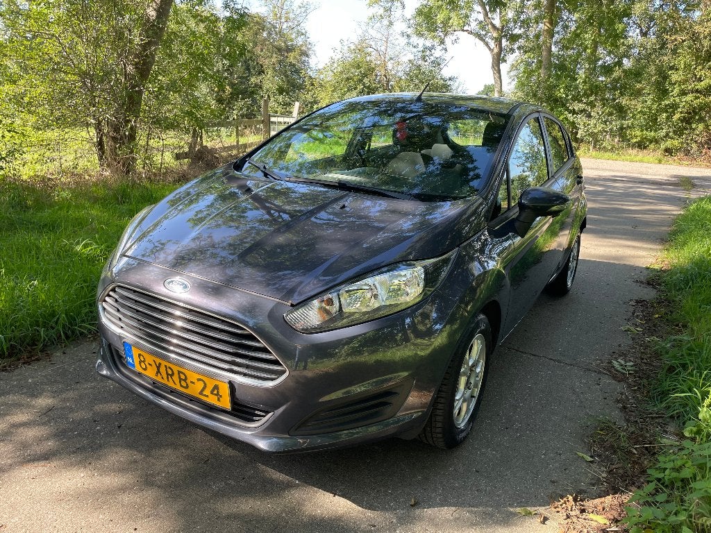 Ford Fiësta 1.0 ecoboost 2013 Grijs, Auto's, Voorwielaandrijving, Euro 5, 40 €/maand, Zwart