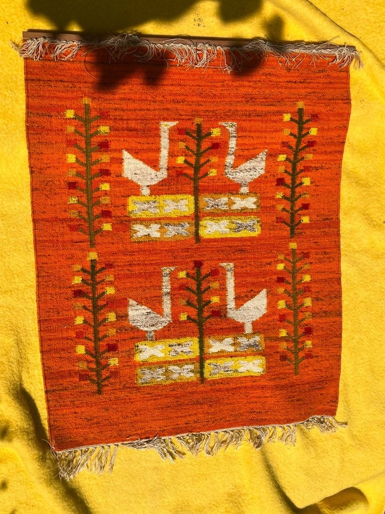 Vintage Poolse wandkleden, van wol, Vintage, Wandkleed, Ophalen of Verzenden, Zo goed als nieuw