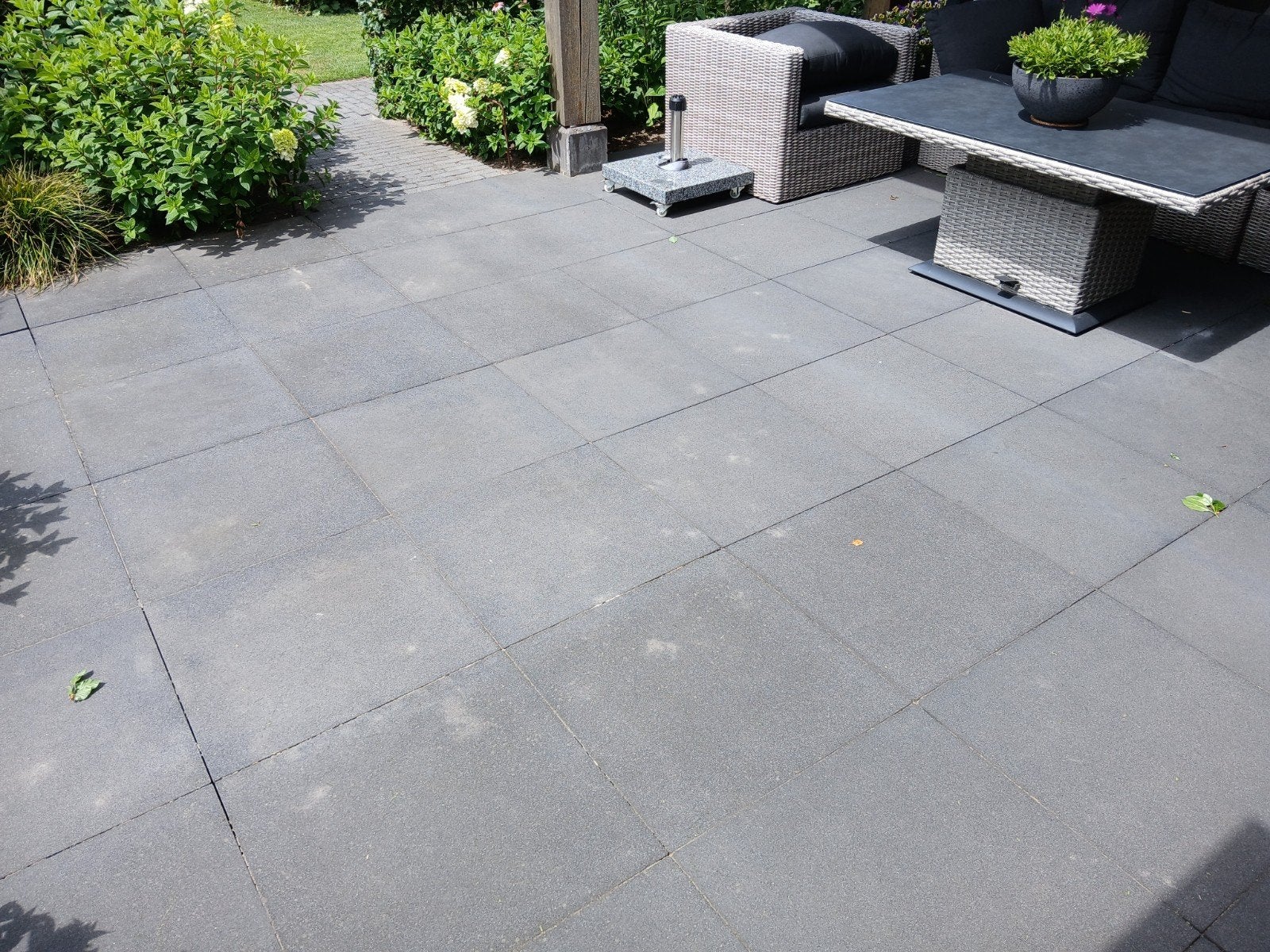 Ruim 30m2 GeoStretto plus 60x60x6 Milano terrastegels, Ophalen, Gebruikt, 10 m² of meer, Beton
