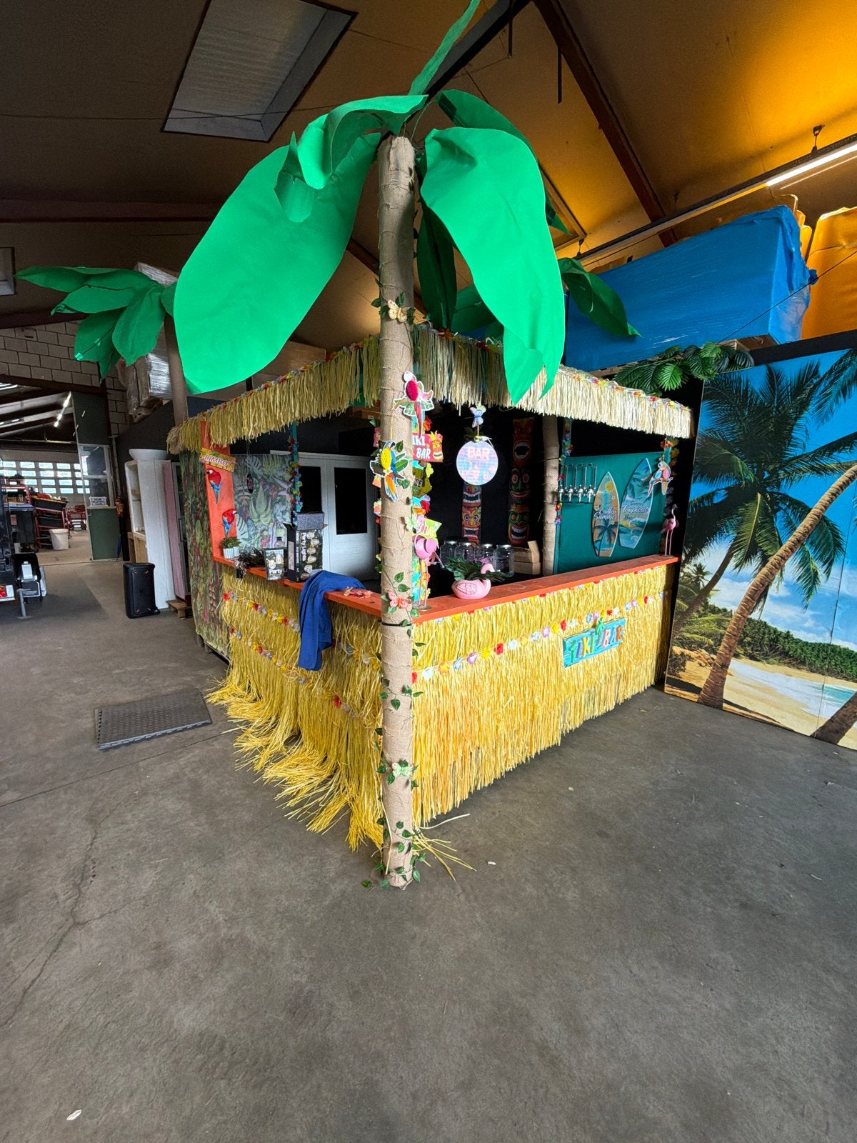 Tropisch Feestpakket: Bar, Achtergronden & Decoratie, Ophalen, Gebruikt, Overige