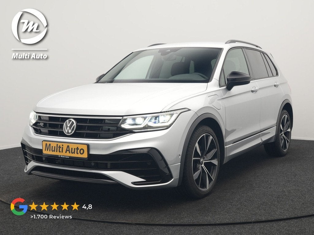 Volkswagen Tiguan 1.4 TSI eHybrid R-Line PHEV 245pk Dealer O, Auto's, Volkswagen, 1716 kg, 4 cilinders, Alcantara, Grijs