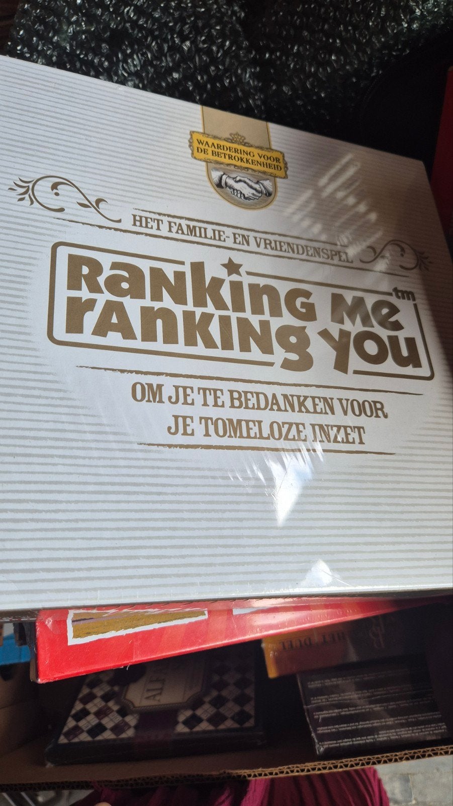 Ranking Me Ranking You - Familie- en Vriendenspel, Hobby en Vrije tijd, Drie of vier spelers, Ophalen of Verzenden, Nieuw, Onbekend